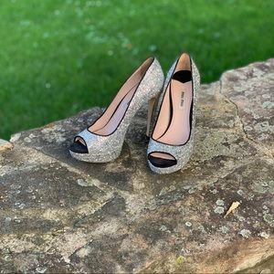Gorgeous sparkly heels by Miu Miusize 37 1/2